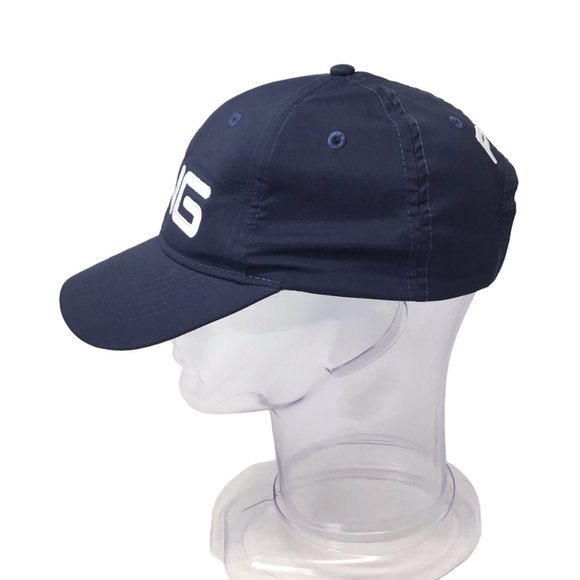 PING Sensorcool Golf Navy Blue Adjustable Strap Back Men's Hat Cap Embroidered - Picture 4 of 8